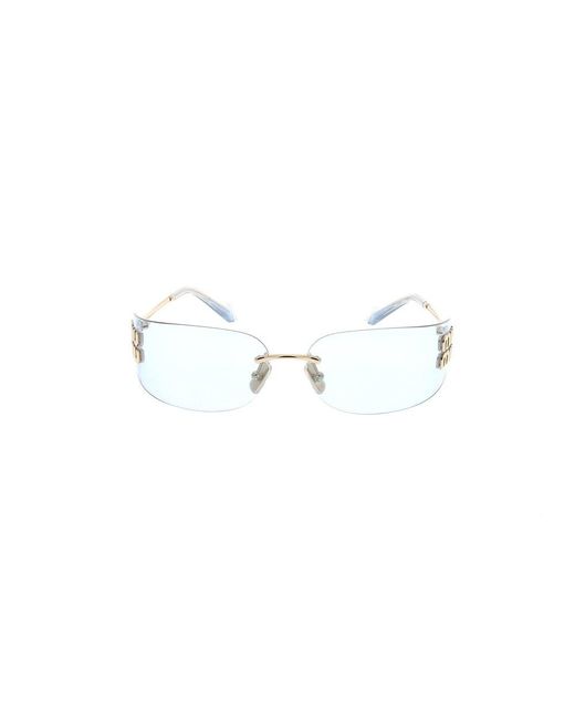 Miu Miu Black Wrap-Frame Sunglasses
