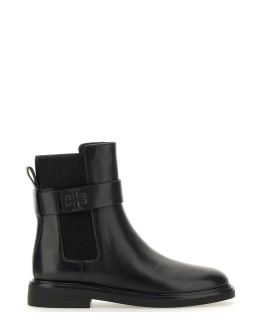 Tory Burch Black Double T Chelsea Boots