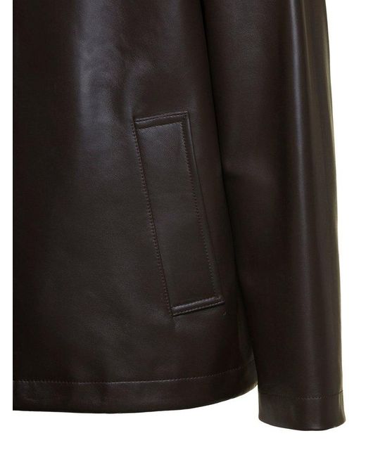 Bottega Veneta Black Hooded Jacket With Zip for men