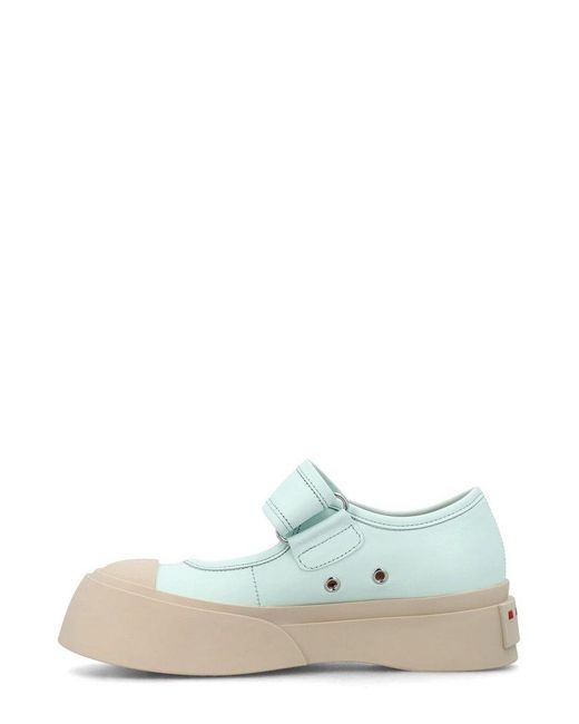 Marni Blue Pablo Touch Strap Low Top Sneakers