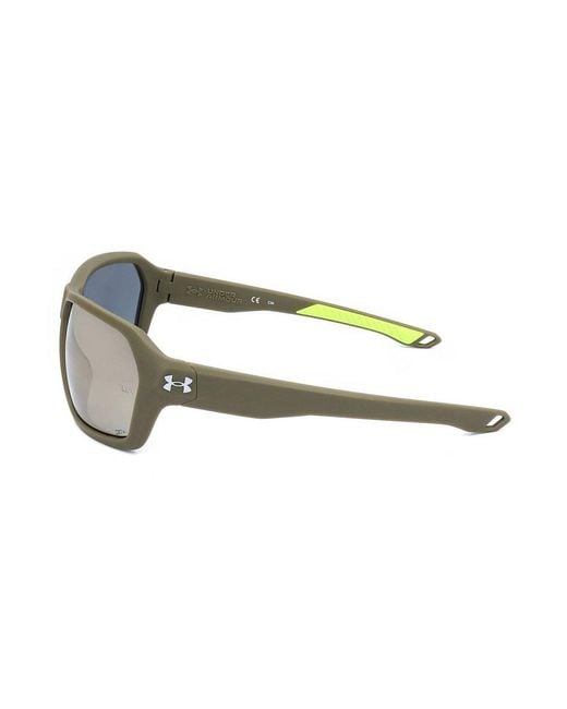 Under Armour Gray Ua Recon Rectangle-Frame Sunglasses for men
