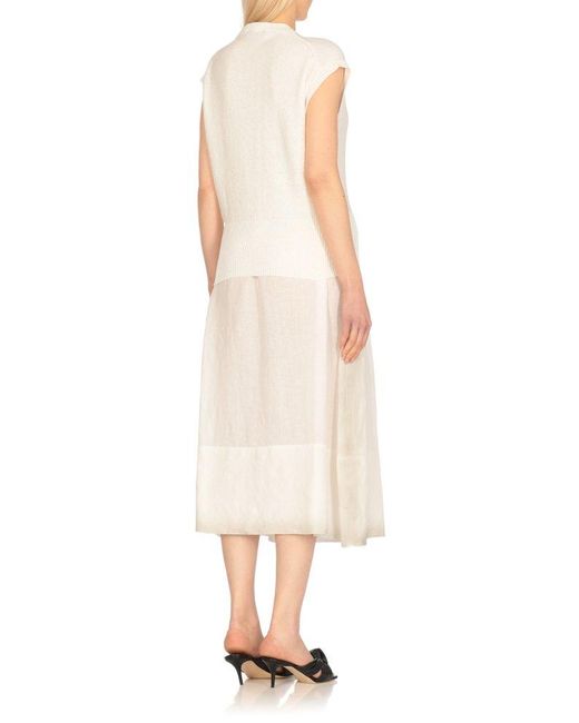 Fabiana Filippi White V-Neck Sweater