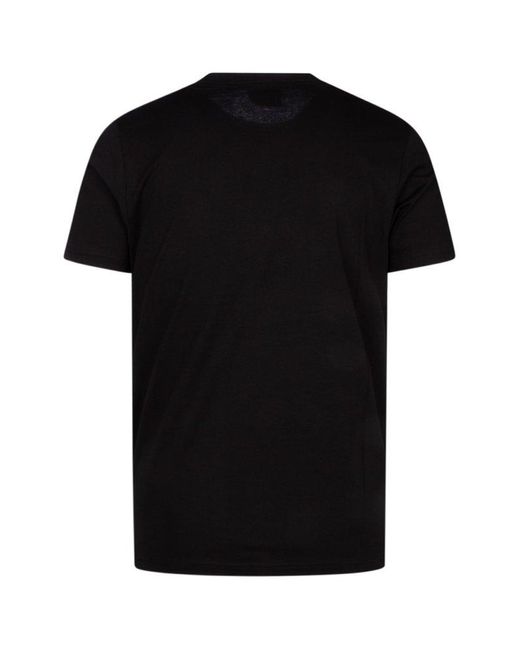 Paul Smith Black Printed Crewneck T-shirt for men