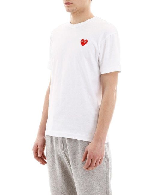 COMME DES GARÇONS PLAY White Heart Logo T-shirt for men