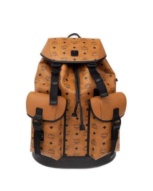 MCM Brown 'brandenburg' Backpack