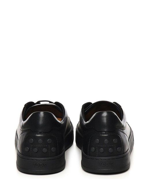 Tod's Black Lace-Up Sneakers for men