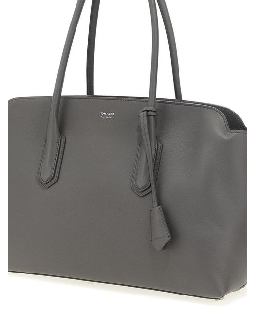 Tom Ford Alexander Large Shoulder Bag in Gray | Lyst