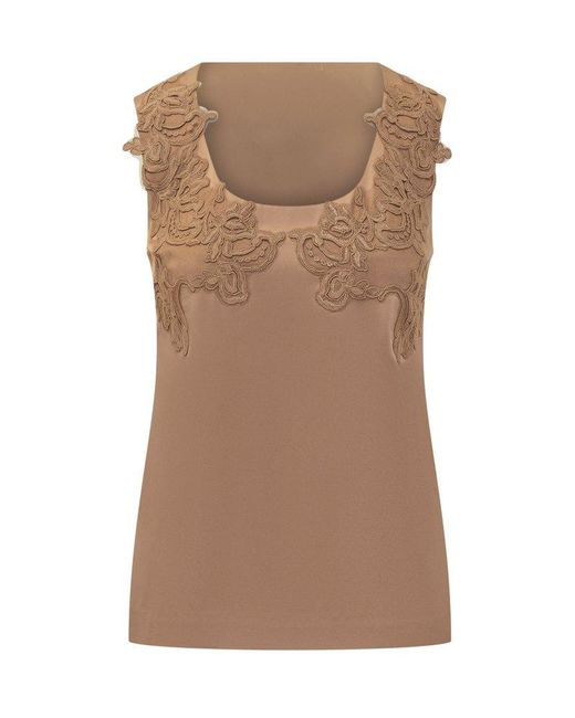 Alberta Ferretti Brown Top Enver