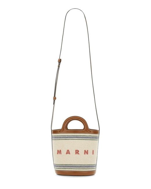 Marni Natural Tropicalia Small Bucket Bag