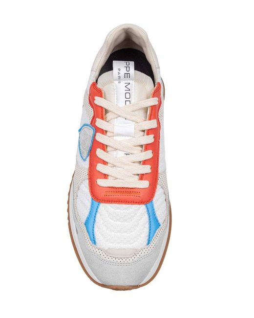 Philippe Model White Olympique Lace-Up Sneakers for men