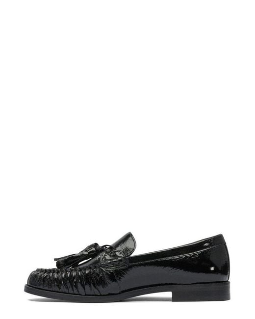 Alohas Black Marietta Onix Leather Loafers