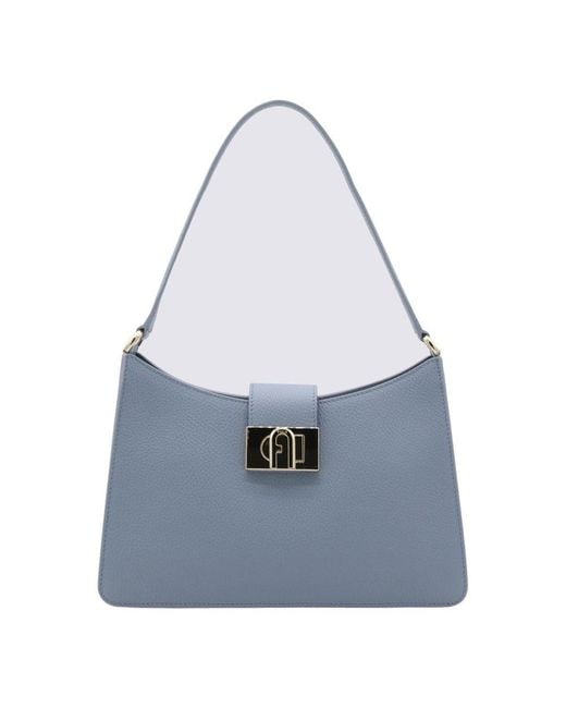 Furla Blue Celestial Leather 1927 M Shoulder Bag
