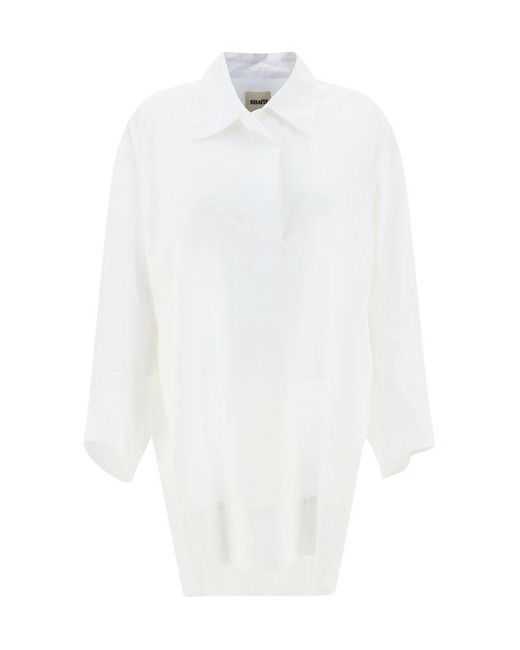 Khaite White Shirt Dress