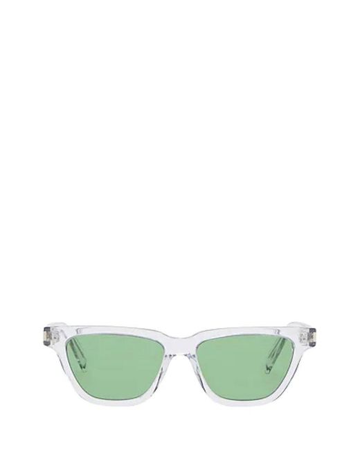Saint Laurent Green Cat-eye Frame Sunglasses