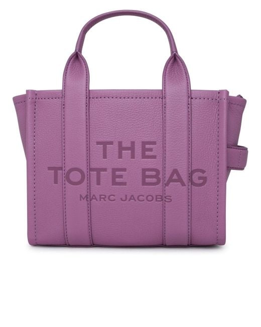 Marc Jacobs Purple Lilac Leather The Tote Mini Bag