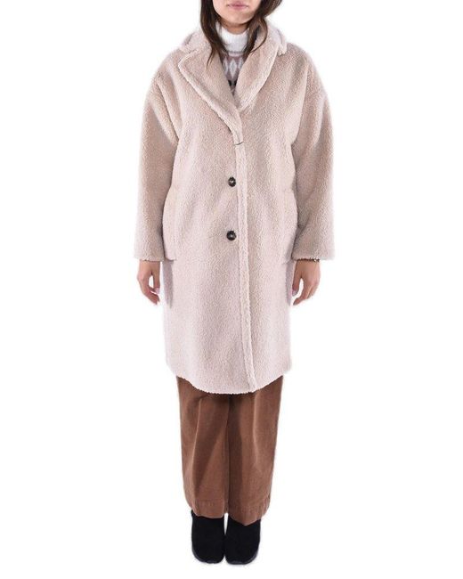 Weekend by Maxmara Pink Single-breasted Coat