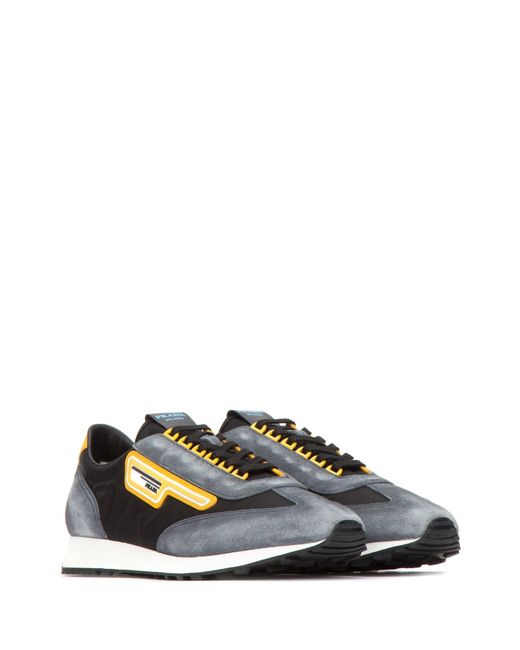 mens black suede trainers