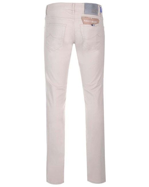 Jacob Cohen Gray Nick Mid-rise Slim-fit Trousers for men