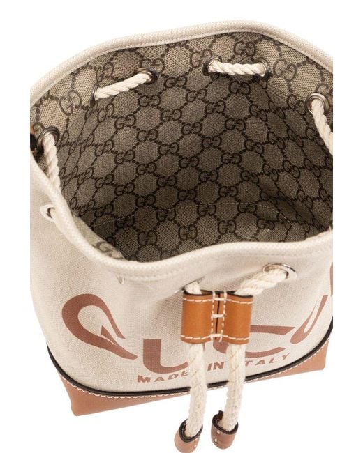 Gucci Pink Reversible Bucket Shoulder Bag,