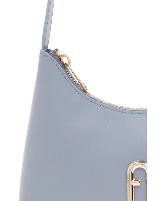 Furla Blue 'diamante Mini' Shoulder Bag,