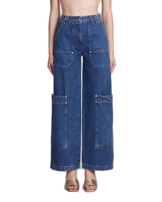Cult Gaia Blue Wynn Denim Jeans