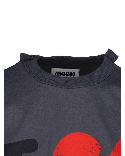 Magliano Blue Broken Heart Graphic T-Shirt for men