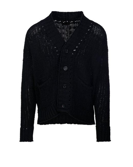 Roberto Collina Blue Button-up Knit Cardigan for men