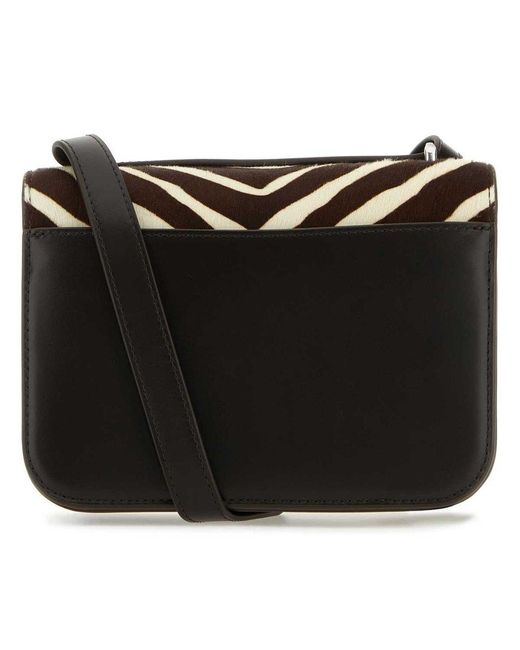 Tory Burch Eleanor Foldover Crossbody Bag in Black Lyst