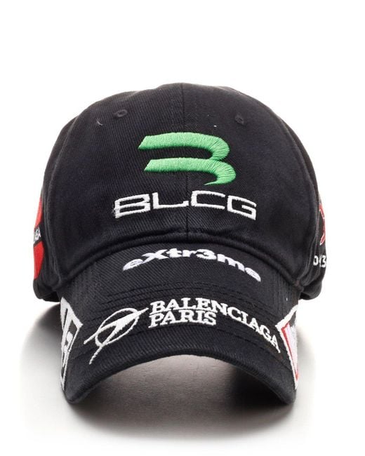 Balenciaga Black Gamer Cap for men