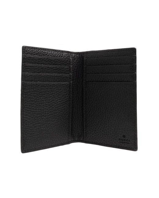 Gucci Black Folding Card Case, for men