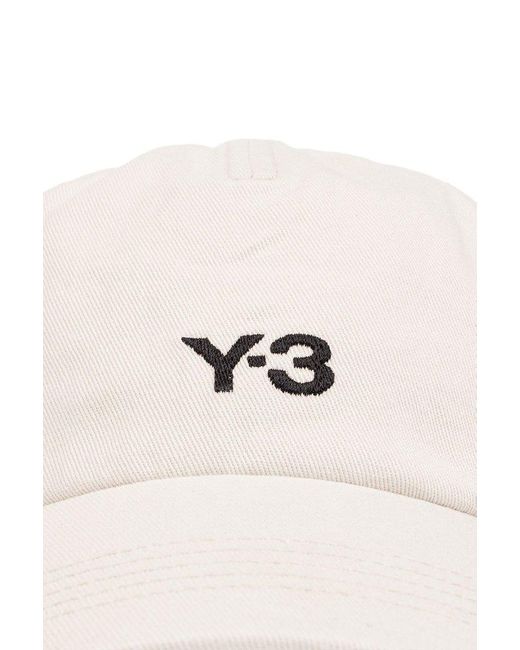 Y-3 Natural Logo Embroidered Baseball Cap for men