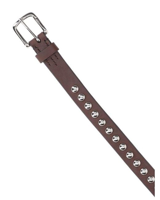J&m Davidson Brown Studded Belt for men