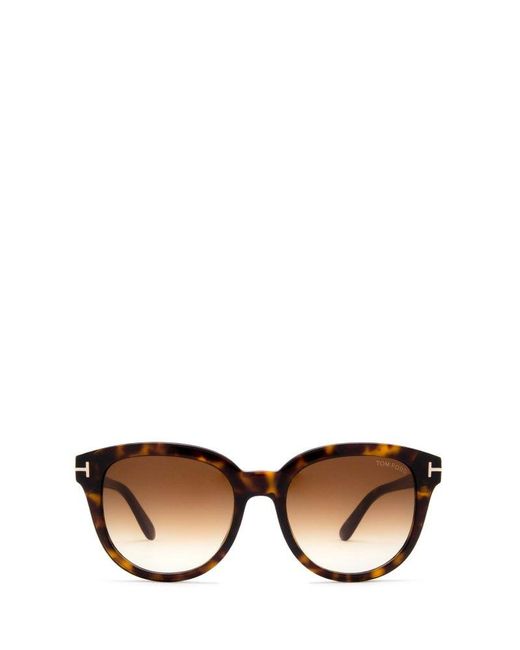 Tom Ford Multicolor Olivia Rectangle Frame Sunglasses