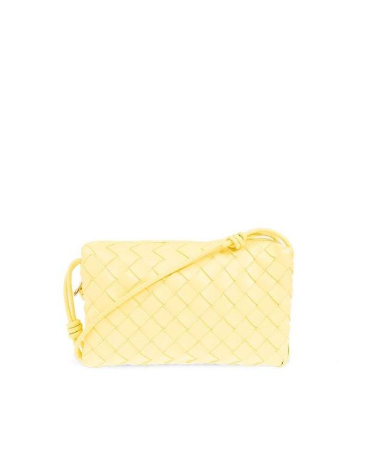 Bottega Veneta Yellow ‘Loop Mini’ Shoulder Bag