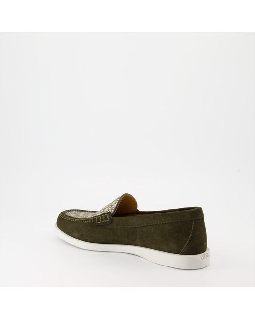 Dior Green Granville Slip-on Loafers for men