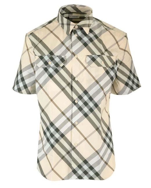 Burberry Natural Check Cotton Shirt for men