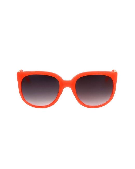Linda Farrow Red X Matthew Williamson Square Frame Sunglasses