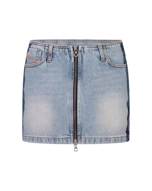 DIESEL Blue De-Ron-S4 Mini Skirt