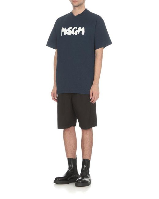 MSGM T-shirts And Polos Blue for men