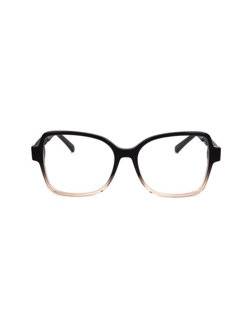 Swarovski Black Square Frame Glasses