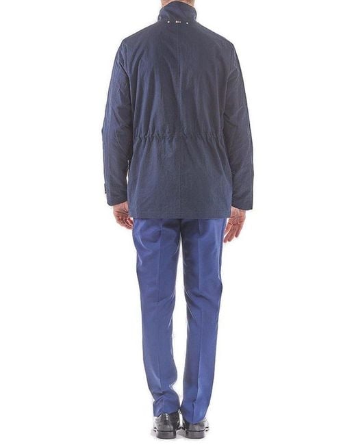 Paul Smith Blue Water Resistant Field Jacket for men