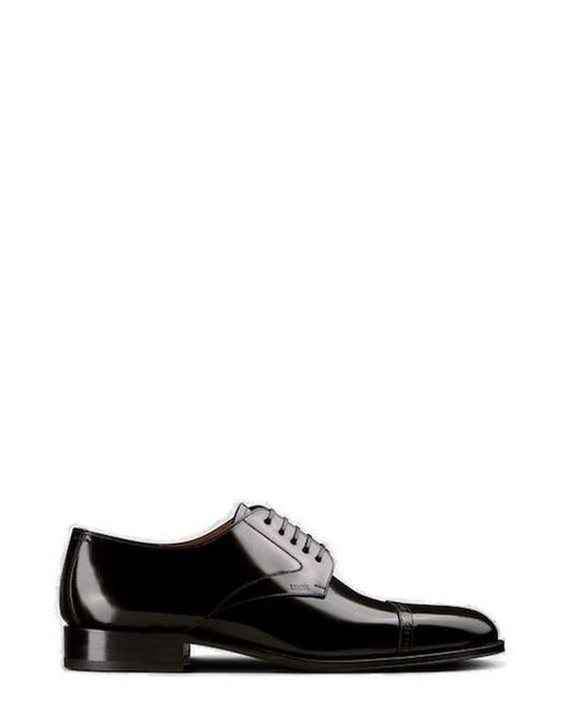 Dior Black Lace-up Derby Shoes for men