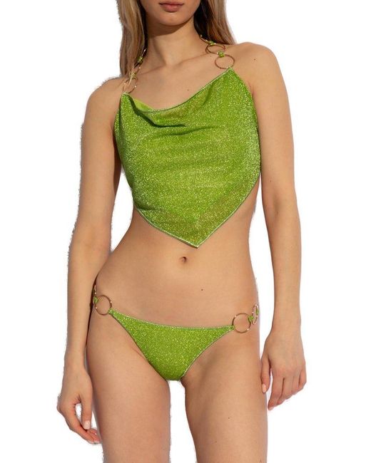 Oseree Green Two-Piece Swimsuit