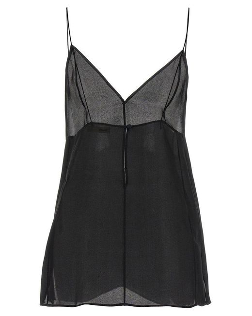 Khaite Black Talsie Top