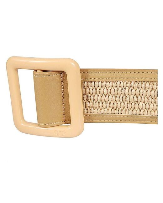 Weekend by Maxmara Natural Square Buckle Belt