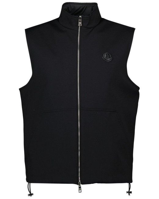 Moncler Black Reversible Padded Gilet for men