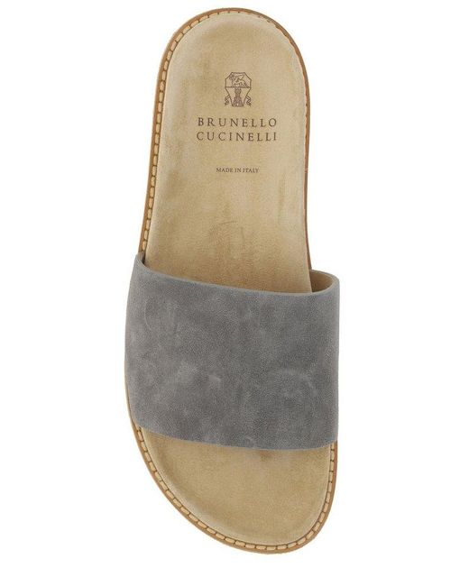 Brunello Cucinelli Gray Sandals for men