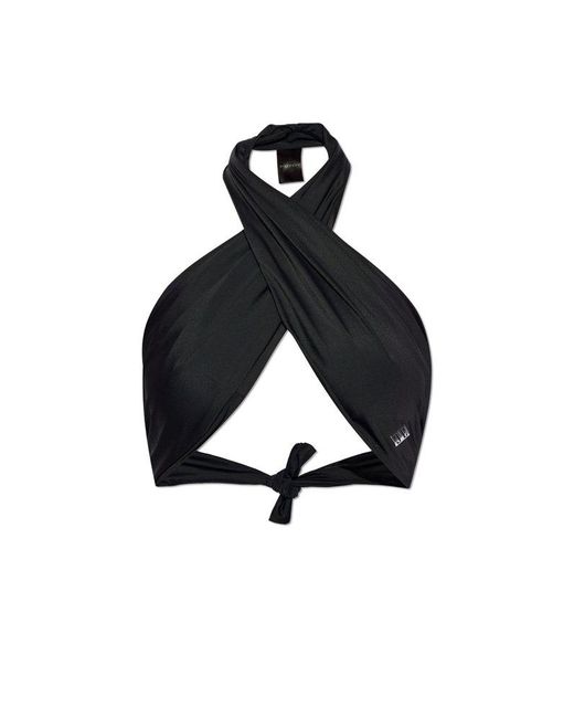 Givenchy Blue Front-Tie Bikini Top