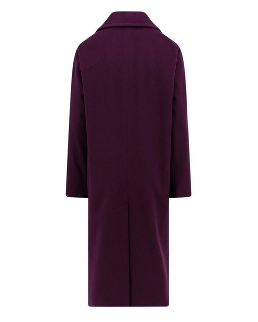 Tagliatore Purple Christie Single-breasted Coat