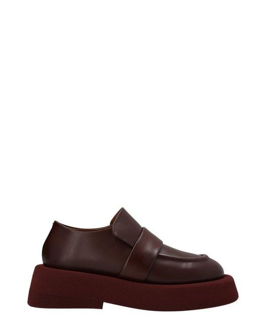 Marsèll Leather Gommellone Chunky Loafers in Brown Lyst UK